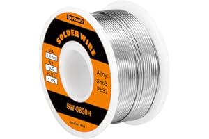 TOWOT 63-37 Solder Wire High Purity Tin Lead Rosin Core Solder Wire for Electrical Soldering, Content 1.8% Flux (0.8mm, 30g)