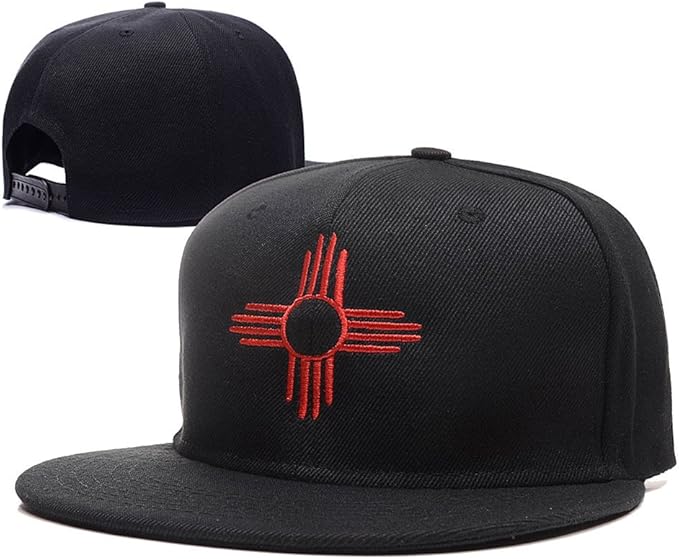 New Mexico Flag Logo Adjustable Snapback Embroidery Hats
