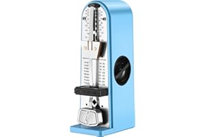RIVVTA Mechanical Metronome, Metronome for Piano, Guitar, Bass, Violin, Drums & Other Instruments, Loud Sound and High Precision Track Beat for Beginners,Sky Blue