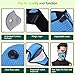 Dustproof Masks - Activated Carbon Dust Mask with Extra Filter Cotton Sheet and Valves for Exhaust Gas, Pollen Allergy, PM2.5, Running, Cycling, Outdoor Activities (2 Set Black and Black, Dust Masks)