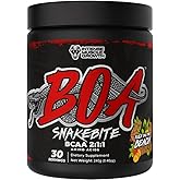 BOA Snakebite BCAA 2:1:1 Amino Acids Supplement Powder, BCAAs - Improved Performance, Faster Recovery, Reduce Fatigue, Vegan, Gluten Free, Sugar Free 30 Servings, 8.46oz, Flex On The Beach Flavor