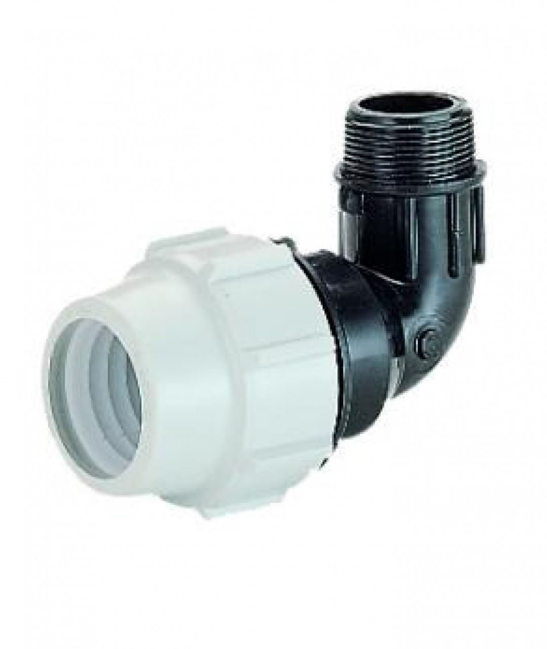 PLASSON 7850 32mm x 1" Threaded Male Elbow