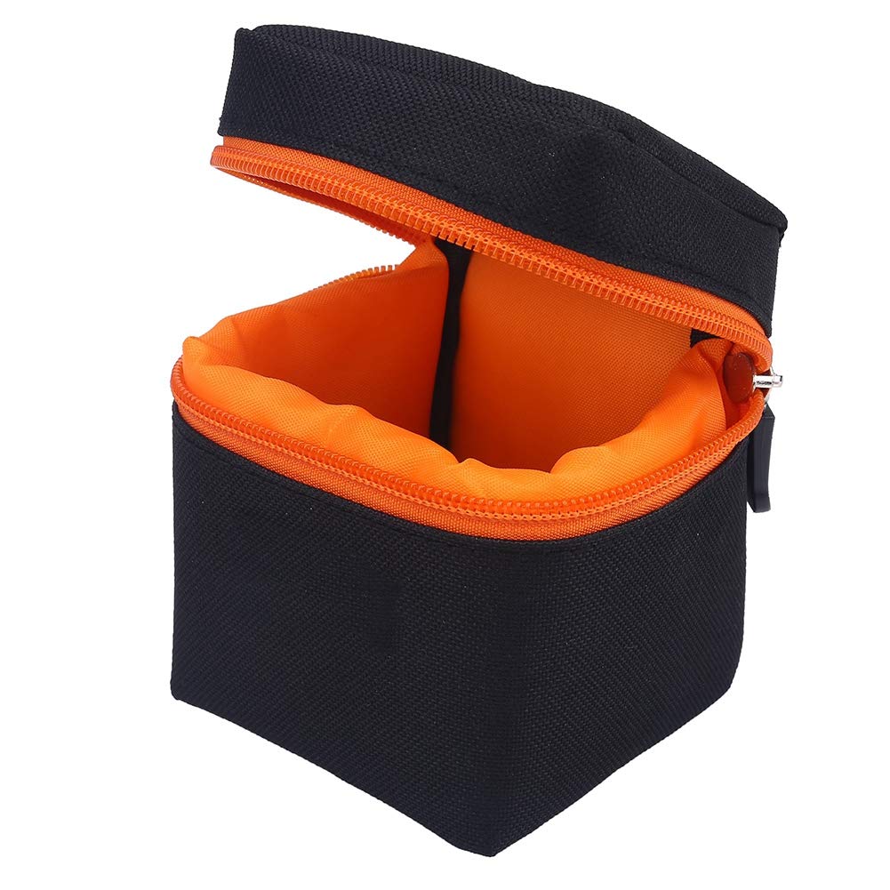 KIMISS Camera Lens Bag Neoprene DSLR Camera Lens Soft Protector Carry Pouch Bag Case Padded Thick Camera Lens Pouch Shockproof Protective Camera Lens Case Soft Pouch Case