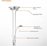 National Lighting Mother and Child Uplighter Floor Lamp Satin Chrome view 3