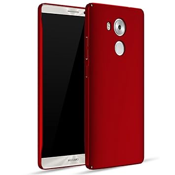 Bllosem Huawei Mate 8 Hülle High Quality Ultra Slim Exquisite Reale Haut Gefühl Ganzkörper Schutzhülle für Huawei Mate 8 Rot