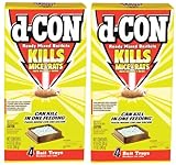 D-Con Ready Mix Rat and Mouse Killer, 2-12 Oz boxes, 8 Bait Trays [2 Boxes of 4 Bait Trays]