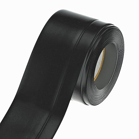 Weich Sockel Leiste selbstklebend Profil 45 x 15 mm 5m schwarz