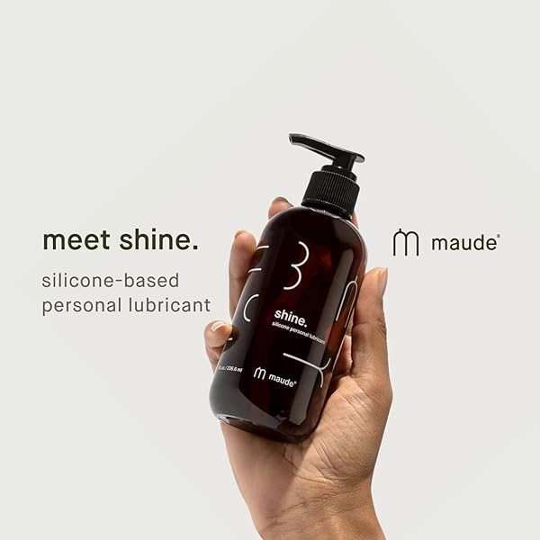 MAUDE SHINE SILICONE PERSONAL LUBRICANT – LONG-LASTING, NON-STICKY SILICONE LUBE – HYPOALLERGENIC + FRAGRANCE-FREE PERSONAL LUBE FOR WOMEN, MEN AND COUPLES – SAFE FOR USE WITH ALL CONDOMS (8 FL OZ)