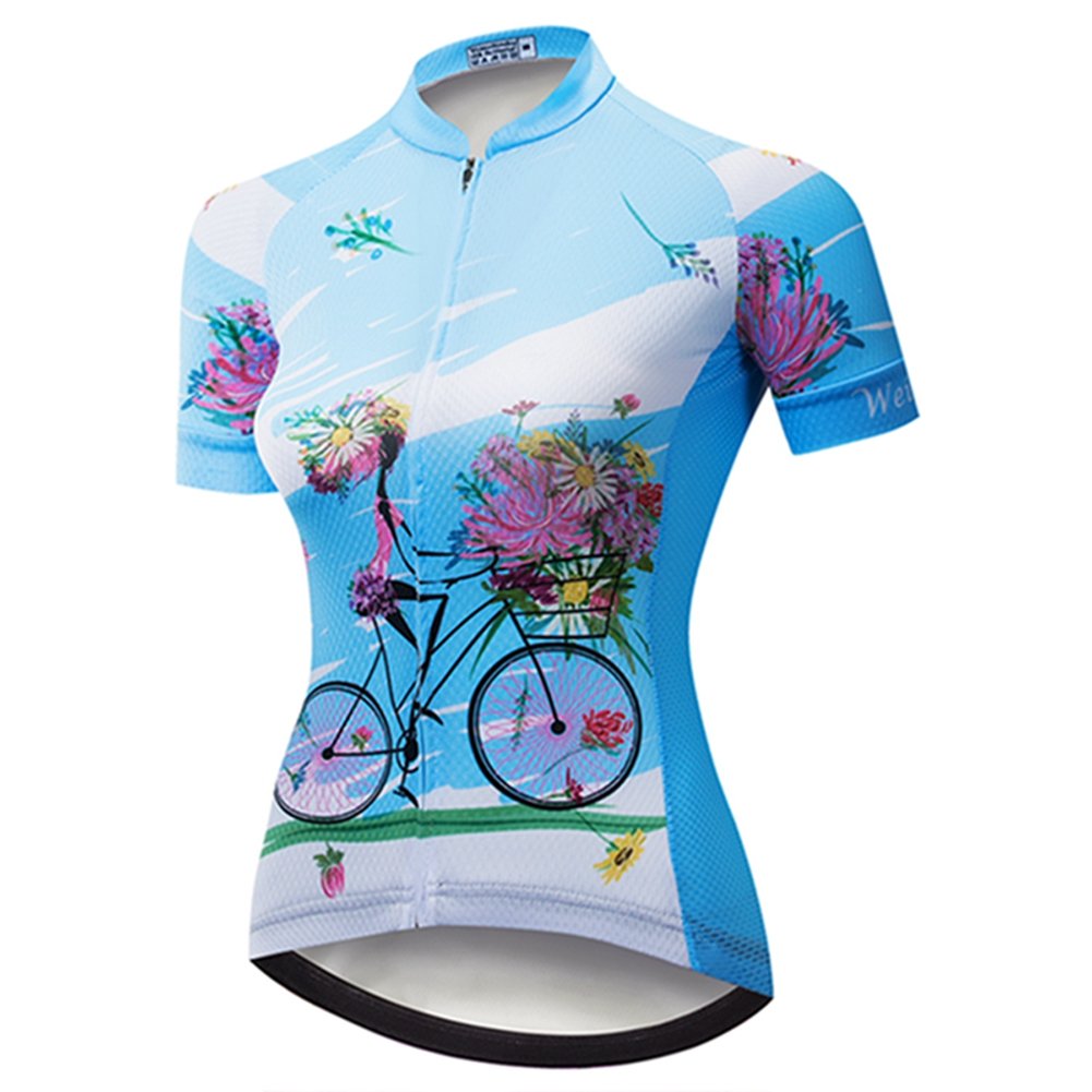 Weimostar Women's Cycling Jersey Short Sleeve Shirt