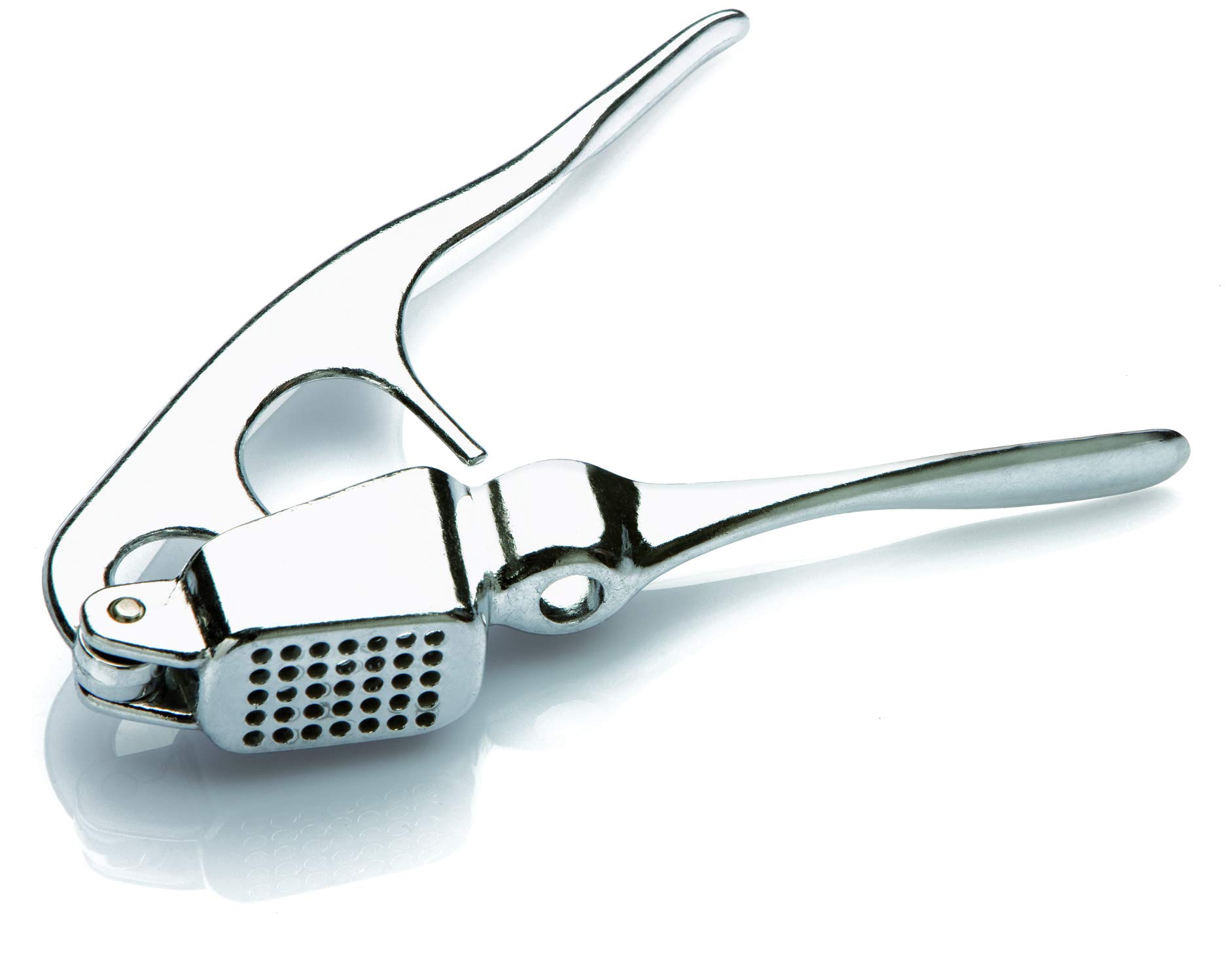 Tredoni Aluminium Garlic Press Crusher Squeezer Masher & Olive/Cherry Pitter Corer - 1 Cast Super Light-Weighted and Strong