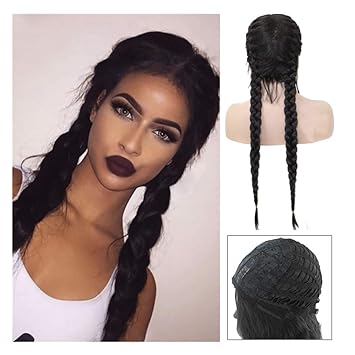 Amazon Com Eryao Wig Black Two Twist Braid Age Reduction Twisted