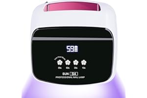 ANYINS Cordless Nail Lamp, 288W Professional UV LED 15600mAh Super Long-Lasting 66Pcs Lamp Beads and Automatic Sensor Rechargeable Nail lamp for Nail Art at Home and in Nail Salons