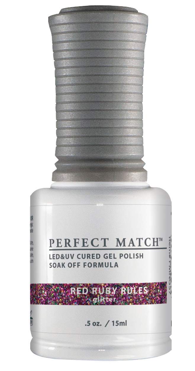 LECHAT Perfect Match Nail Polish, Red Ruby Rules, 0.500 Ounce