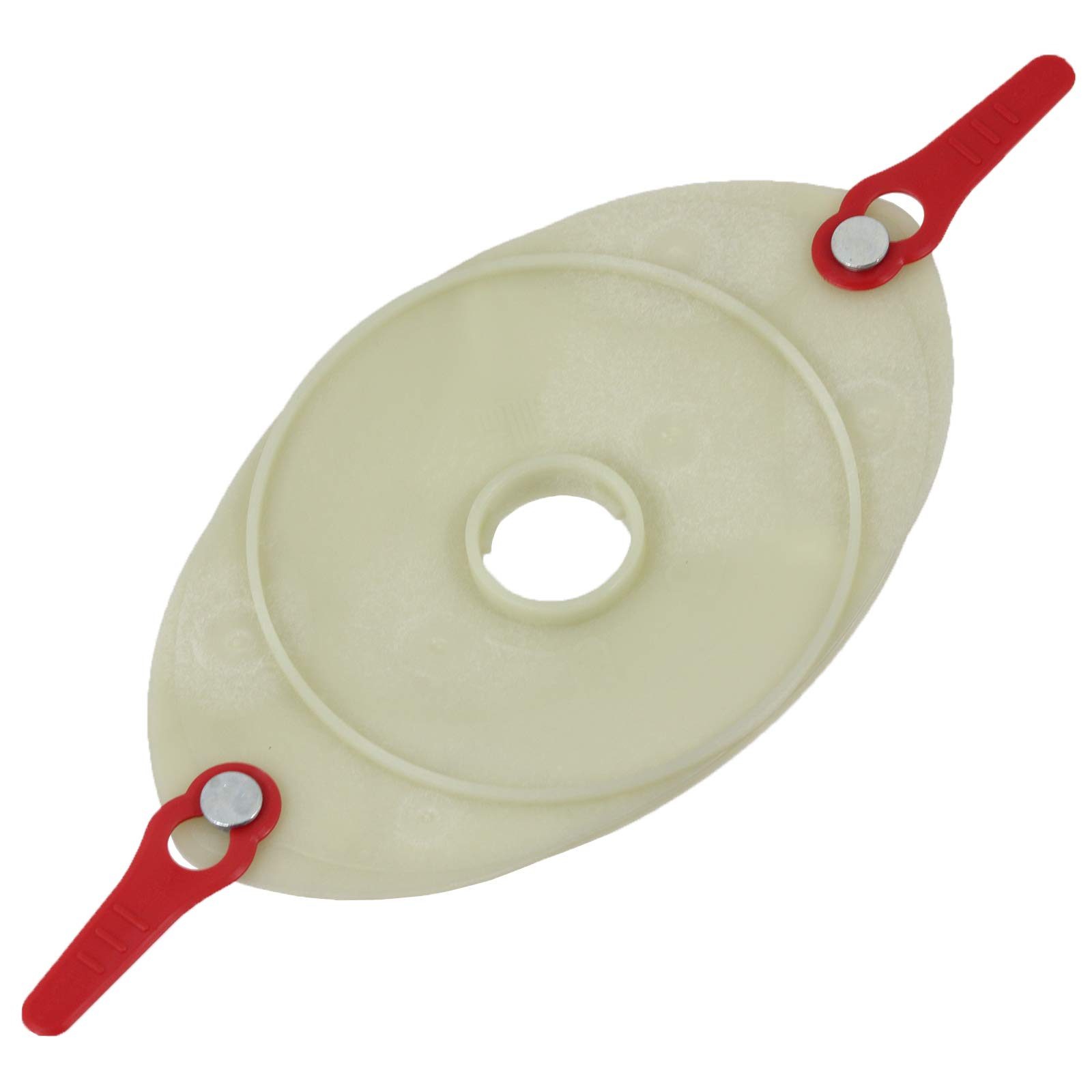 SPARES2GO Mounting Disc & Plastic Blades Compatible with Challenge MEH29 (900w) MEH929 Lawnmower