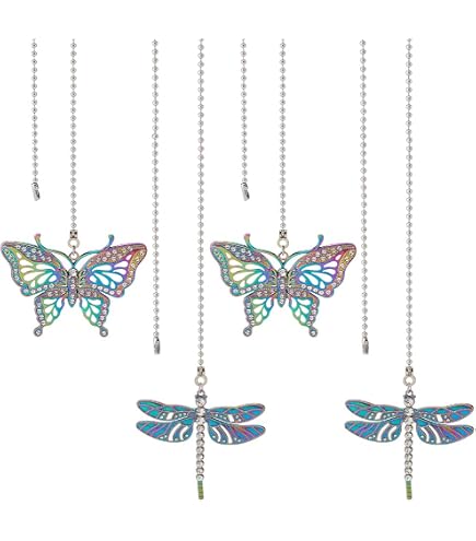 WeeZ Industries Monarch Butterfly Ceiling Fan Pull Chain Extension – 6L Ornament Adds Color And Reach (2-Inch Size)