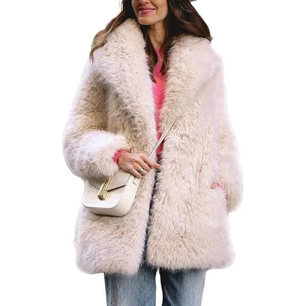 ジプシー　Winter Love Faux Fur Long Coat Jessica London Women's Plus Size Hooded Faux Fur Trim Coat - 12 W