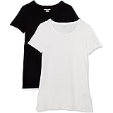 Amazon Essentials Women's Classic-Fit Short-Sleeve Crewneck T-Shirt, Multipacks