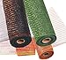 Premium Decor Decorative FLower Floral Mesh Ribbons for Gift, Wreaths or Holiday Wrapping, 21 Inch by 10 Yard Length, Set of 4