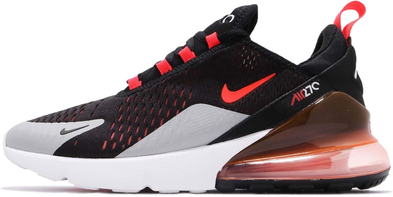 Amazon.com | Nike Mens Air Max 270 Running Shoes (10.5, Black/Bright Crimson-Hyper Crimson 