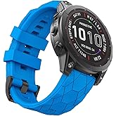 MYSNBKN Compatible with Garmin Fenix 7X Band 26mm Width Soft Watch Straps Sport Bands Replacement for Fenix 7X/Fenix 6X/Fenix 6X Pro/Fenix 5X/Fenix 5X Plus/Fenix 3/Fenix 3 HR Smartwatches