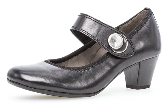 Gabor Damen Riemchen Pumps 95.487,Frauen Schnallen-Pumps,Mary-Jane,Festlich,Oktoberfest,Dirndl,Wiesn,Trachten-Schuh,Blockabsa