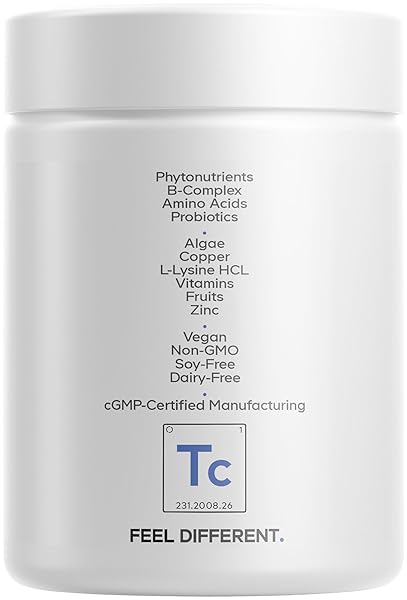 CODEAGE TEEN CLEARFACE ADOLESCENT FACE, SKIN & PIMPLES, VITAMINS A, C, D3, E, PANTOTHENIC ACID, NIACIN, ZINC SUPPLEMENT TEENAGERS, PROBIOTICS, L-LYSINE, OMEGA-3, OILY SKIN, PORES, SPOTS – 60 CAPSULES