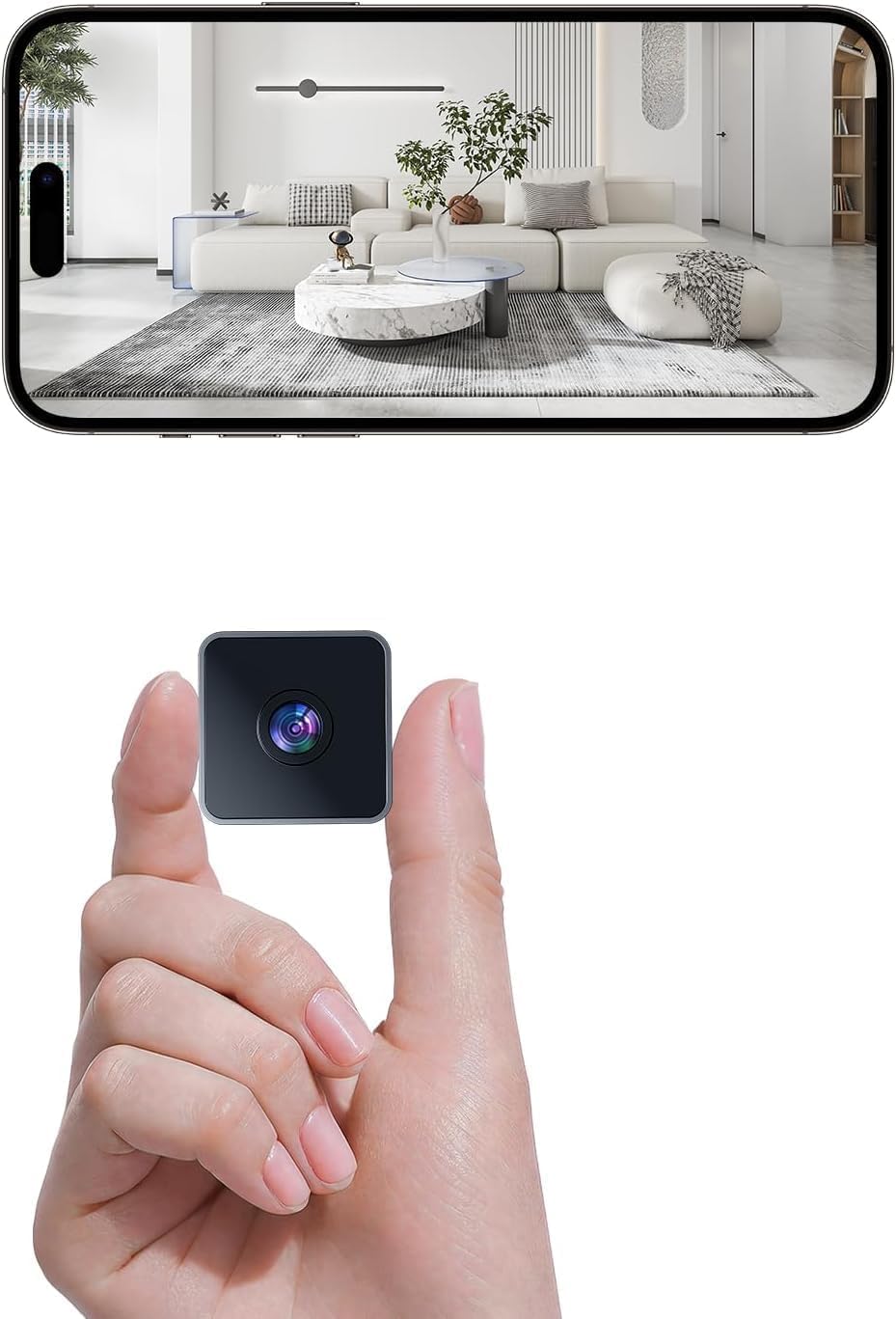Photo 1 of RIMULAplus 2025 Upgraded Hidden Camera Indoor,1080P HD WiFi Camera for Home,Suitable for Home Offices, Camer with Night Vision, for Indoor and Outdoor Safety,Real Time Record Surveillance-Black