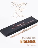 Jecanori Magnetic Bracelet Women Titanium Steel 3800 Gauss Adjustable Gift Box view 8