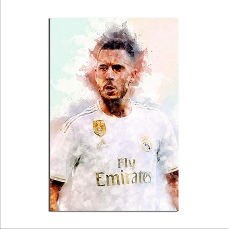Eden Hazard Canvas Art Poster And Wall Art Family Bedroom Decor Amazon Co Uk Kitchen Home