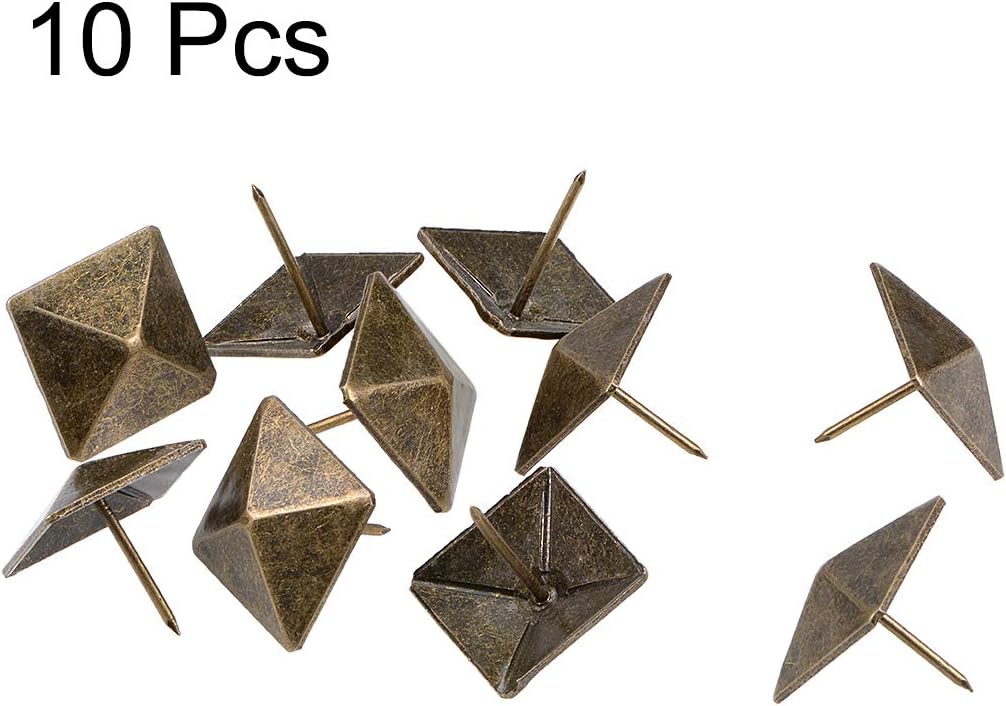 Sourcing Map Selleria Chiodi Chiodini 18mm Testa Quadrata Chiodi Mobili Tono Bronzo 15 Pz Amazon It Fai Da Te