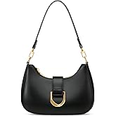 KKXIU Small Shoulder Bag for Women - Crescent Bag Small Purses for Women Trendy Vegan Leather Purse with Removable Strap