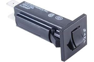 LED GROUP BUY NTE Electronics R59-2A Thermal Circuit Breaker, Fuse Holder Type, 0.250" Quick Connect Terminal, 0.17 Ohms, 2 Amp