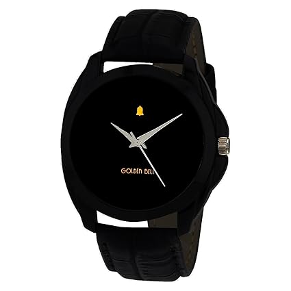 Golden Bell (Label) Analogue Black Dial Boy's & Men's Watch - Pgb-02010