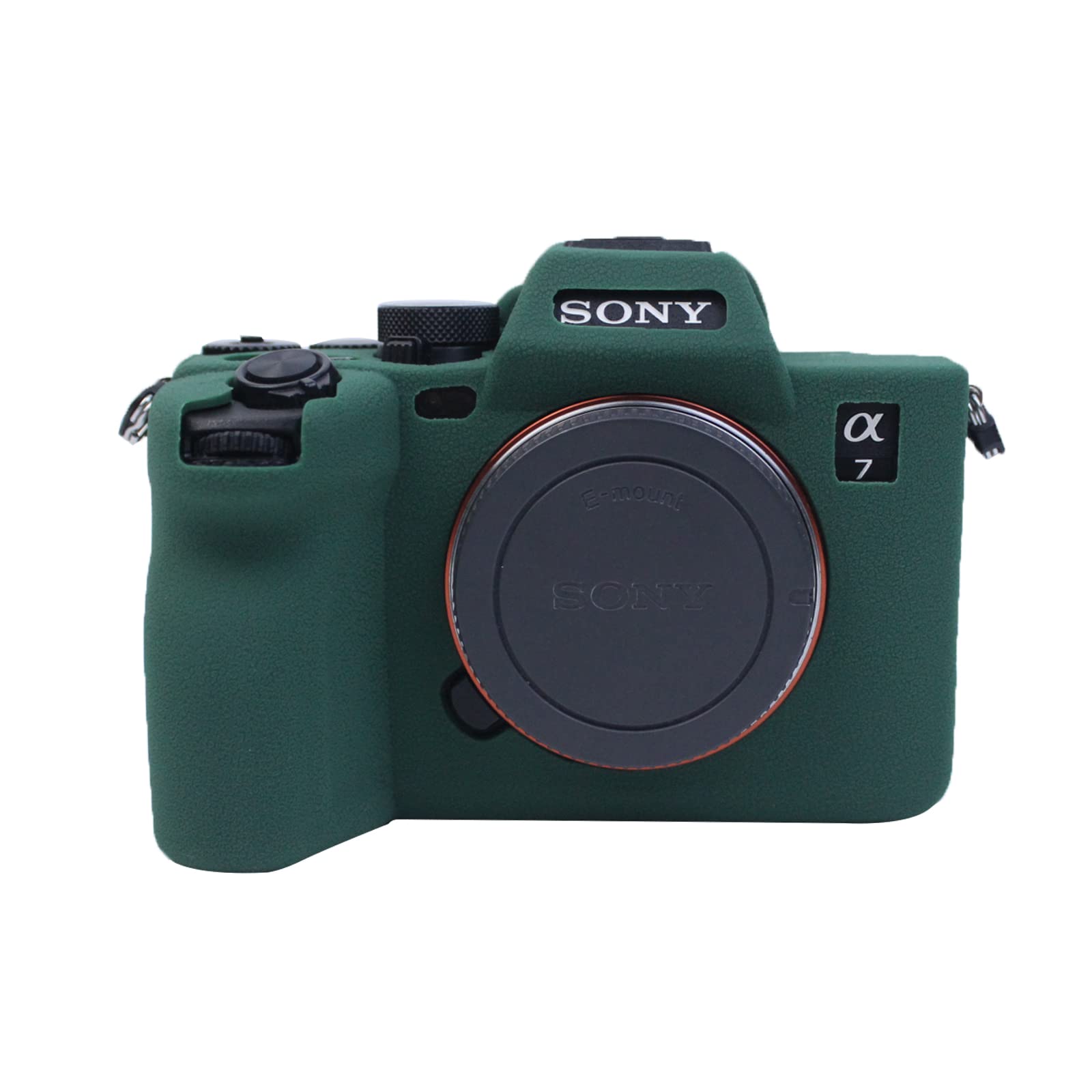 MUZIRI KINOKOO Alpha 7 IV Camera Case Silicone - Soft Rubber Protective Case for Sony Alpha 7 IV/ A7M4 Camera - Easy Carrying Case - Green
