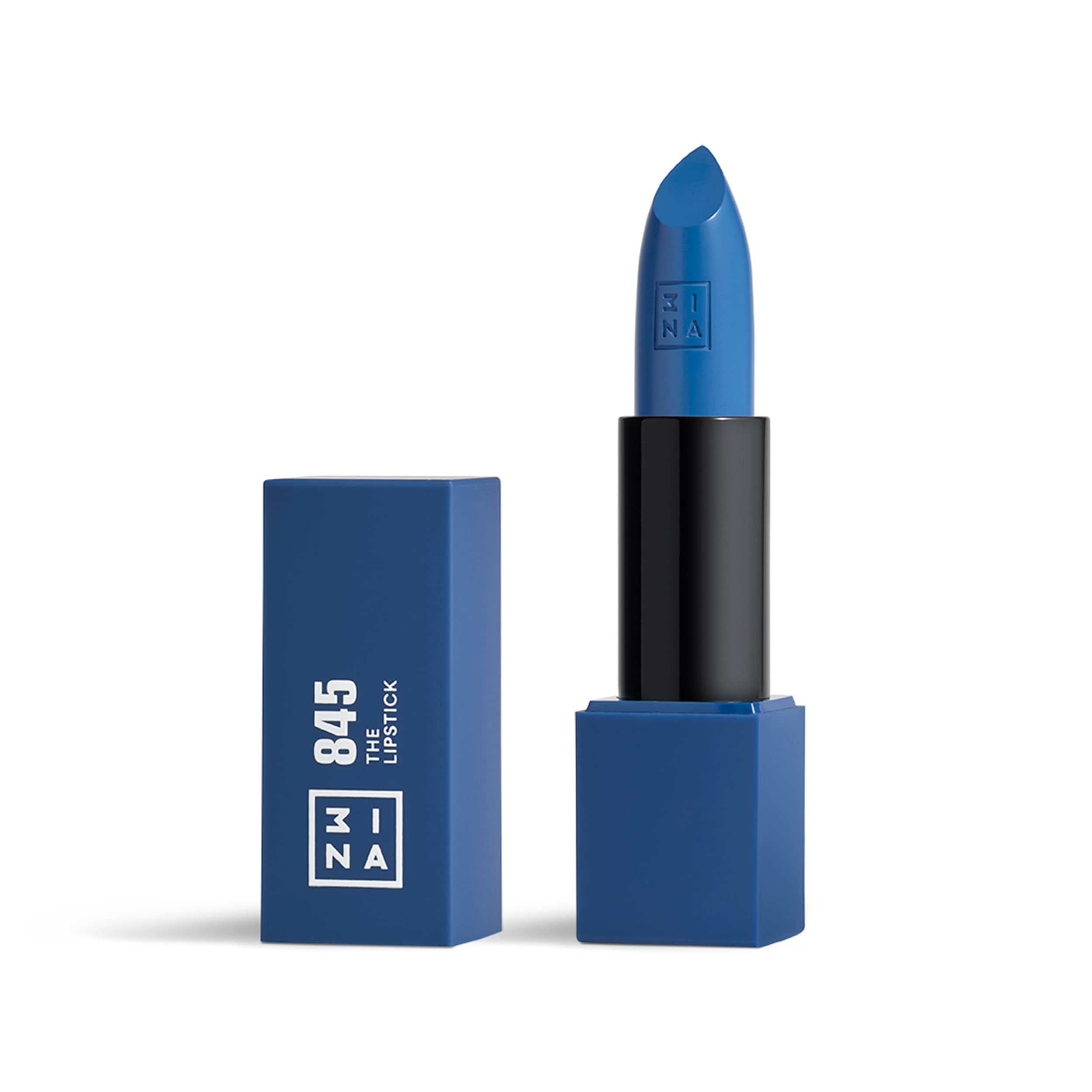 3INA MAKEUP - The Lipstick 845- Blue Lipstick with Vitamin E & Shea Butter - Long Lasting Matte Creamy Lip Colour
