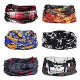 BMC Skull Themed Multifunctional Seamless Head Bandanna Neckwear Scarf Wrap