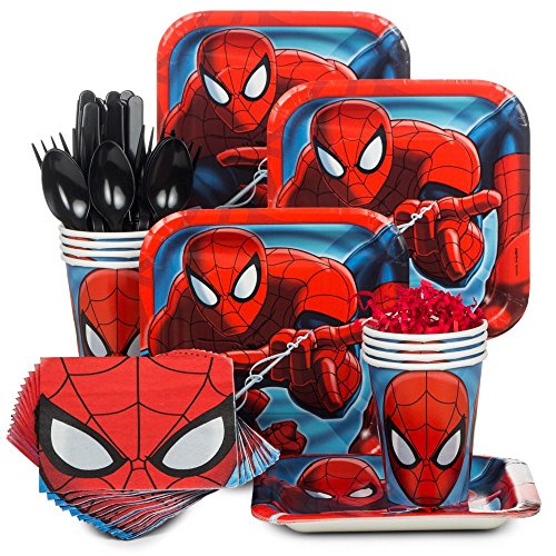 Spiderman party supply standard kit (serves 8)