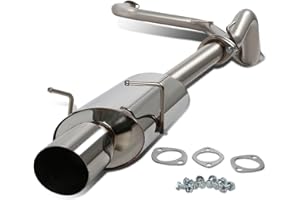 DNA MOTORING CBE-OE-CCBT05 Stainless Steel Cat Back Exhaust System [Compatible with 05-10 Chevy Cobalt 2.2L DOHC,07-10 Pontiac G5 2.2L DOHC]
