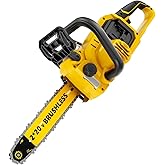 Paxwrenx 40V 16" Brushless Chainsaw Cordless Compatible With DeWalt 20V MAX | Max 2.0 HP Output, Tool-Free Tensioning, Auto-Oiling, Dual-Speed Control, Instant Chain Brake, Battery/Charger Not Included