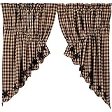 Black Star Scalloped Prairie Swags