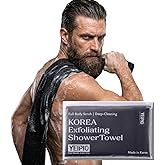 Extra Rough Exfoliating Washcloth, Extra-Long Back Scrubber for Shower, Extra Hard Body Scrub Towel for Men, Strong Korean Body Scrubber, Scrubbing Washcloth, Rip-Resistant Exfoliating Cloth