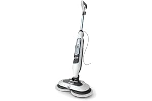 Shark S8200 Steam & Scrub Steam Mop with Steam Blaster Technology All-in-One Hard Floor Steam Mop with 2 Steam ModesWhite (