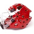 TuToing Kids Adults Karate Headgear with Face Shield, MMA Martial Arts Headgear Boxing Soft Helmet Taekwondo Sparring Head Gear