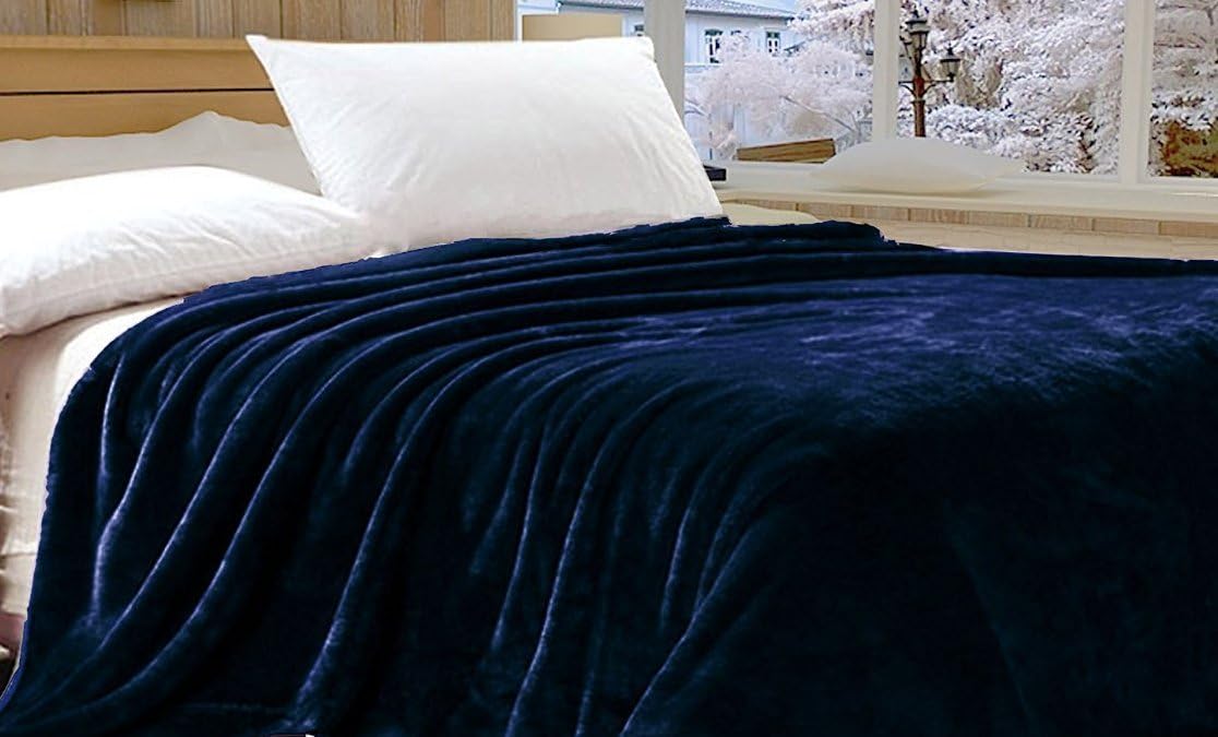 Sunbeam Luxurious Velvet Plush King Heated Blanket with 20 Heat Settings, Auto-off, 2-Digital Controllers, 5 Yr Warranty - Blue by Sunbeam