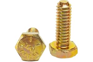 CHENANGO SUPPLY 1/4-20 x 1" Hex Head Bolts, Grade 8 (1/2" to 4" Lengths in Listing) Hex Head Cap Screws (1/4-20x1 50pcs)