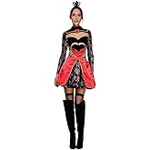 Smiffys womens Fever Queen of Hearts Costume