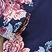 Newborn Baby Girls Sleepy Floral Striped Gown Headband Sleepwear Romper Sleeping Bags (0-3M, Blue Floral)