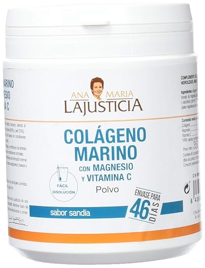 ANA MARIA LAJUSTICIA COLAGENO MARINO + MG + VIT C 350 G POLVO