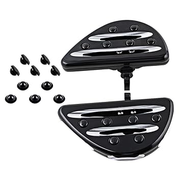 Amazon Com 2x Cnc Rear Passenger Floorboards 10x Rubber Pad For