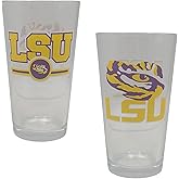 Boelter Brands Licensed NCAA Letterman 16oz Pint Glass (LSU Tigers)